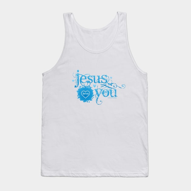 Jesus Loves You Tank Top by Dale Preston Design